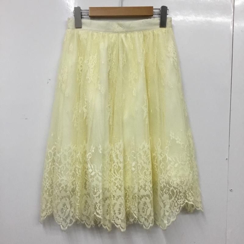 ラグナムーン LAGUNAMOON スカート ひざ丈スカート 031410800700 FREE 無地 アイボリー / アイボリー / レディース USED 古着 中古 10162447