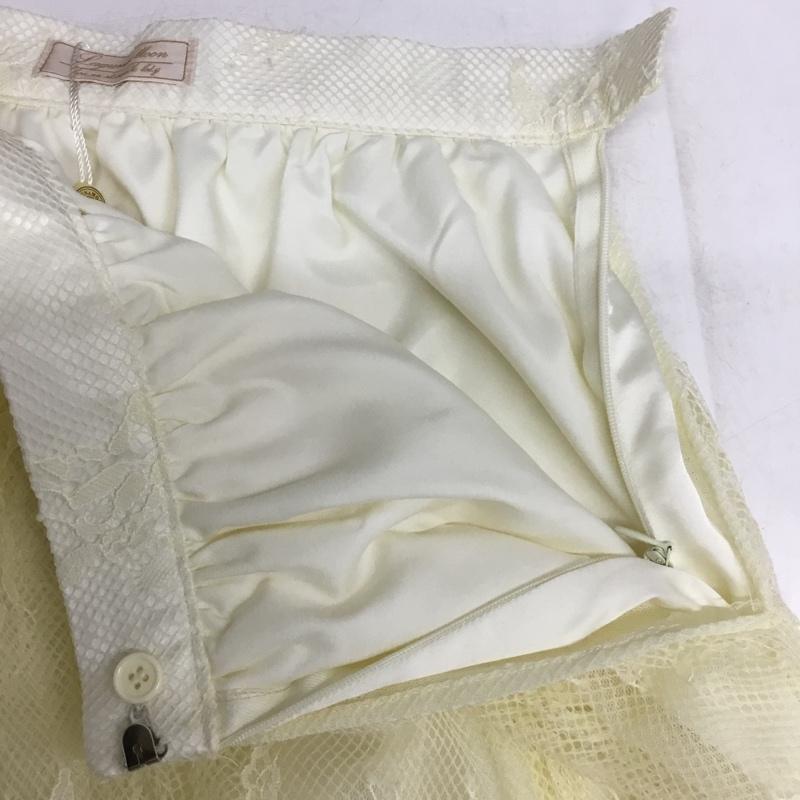 ラグナムーン LAGUNAMOON スカート ひざ丈スカート 031410800700 FREE 無地 アイボリー / アイボリー / レディース USED 古着 中古 10162447
