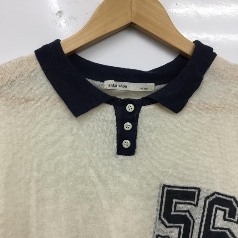 エヘカソポ ehka sopo カットソー 半袖 M 無地 白 / ホワイト / white レディース USED 古着 中古 10162450