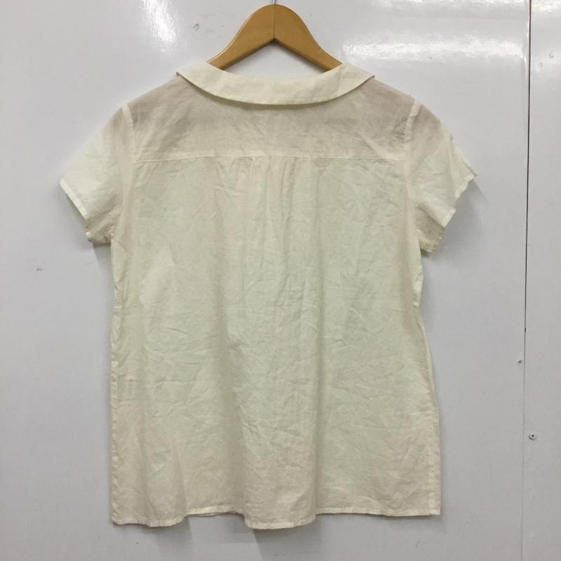 サマンサモスモスエヘカソポ SM2ehkasopo シャツ、ブラウス 半袖 M 無地 アイボリー / アイボリー / レディース USED 古着 中古 10162453