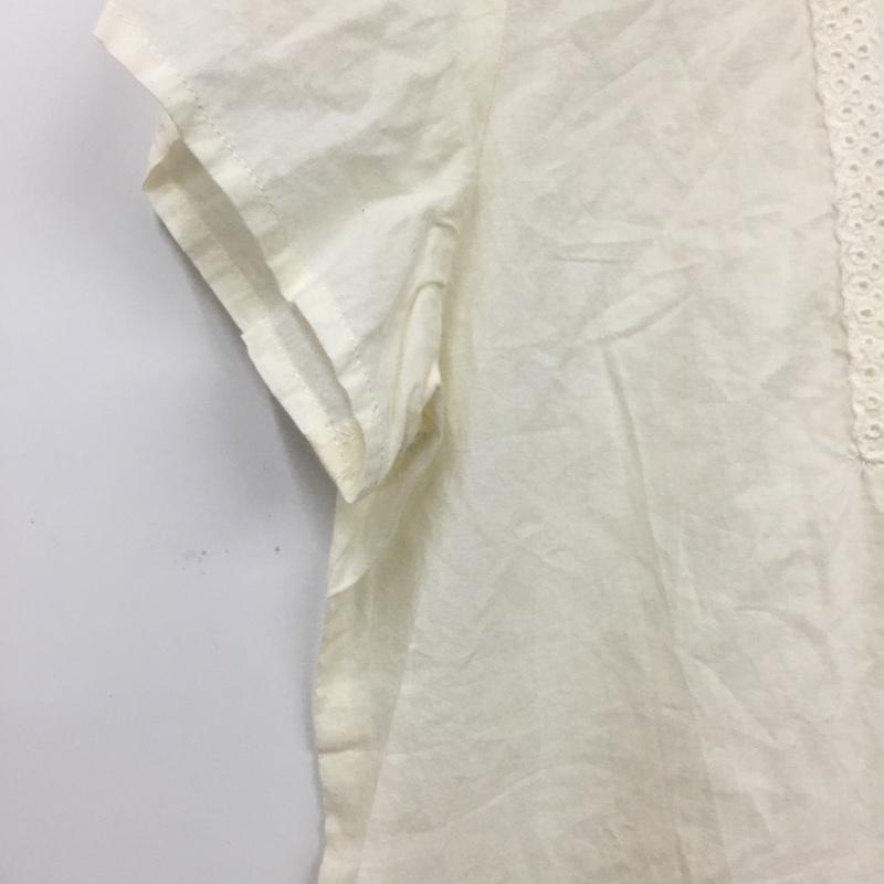 サマンサモスモスエヘカソポ SM2ehkasopo シャツ、ブラウス 半袖 M 無地 アイボリー / アイボリー / レディース USED 古着 中古 10162453