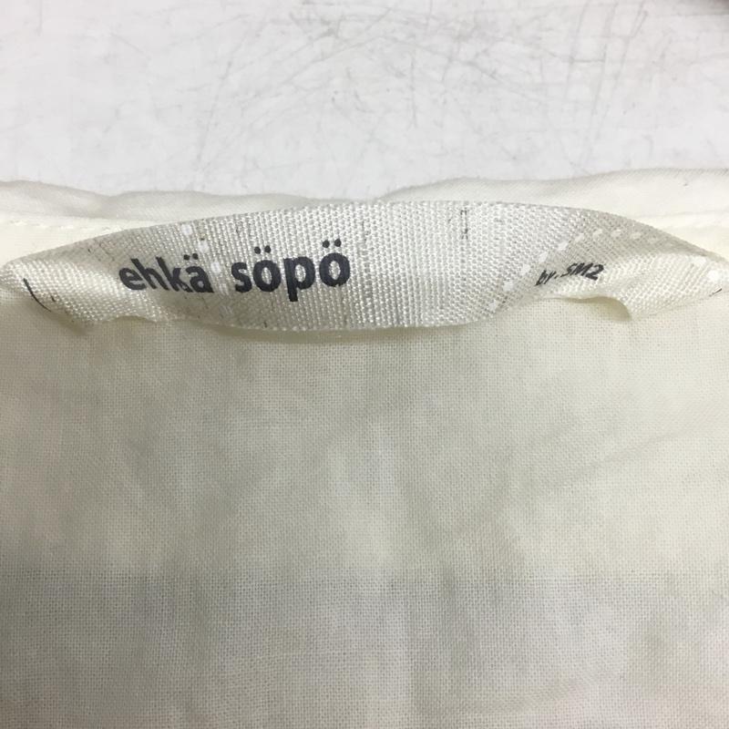 サマンサモスモスエヘカソポ SM2ehkasopo シャツ、ブラウス 半袖 M 無地 アイボリー / アイボリー / レディース USED 古着 中古 10162453