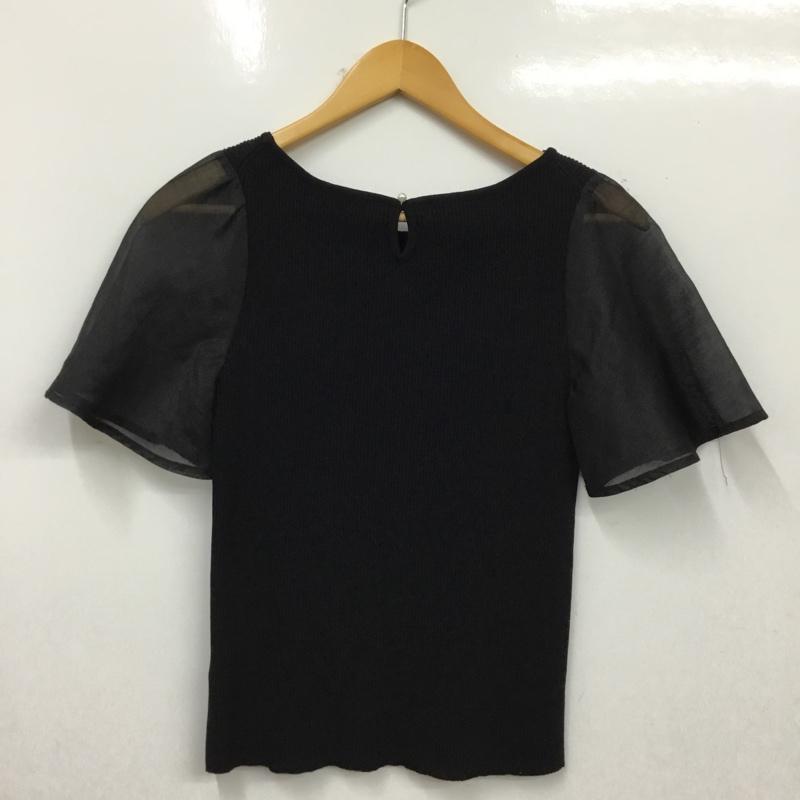 ロペピクニック ROPE  PICNIC カットソー 半袖 38 無地 黒 / ブラック / black レディース USED 古着 中古 10162454