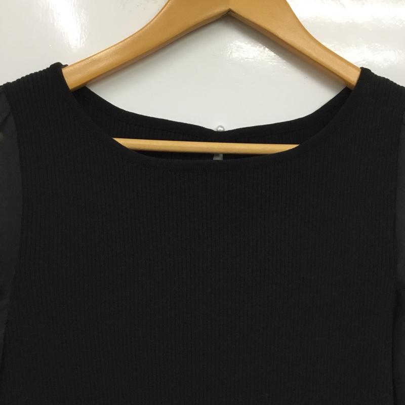 ロペピクニック ROPE  PICNIC カットソー 半袖 38 無地 黒 / ブラック / black レディース USED 古着 中古 10162454