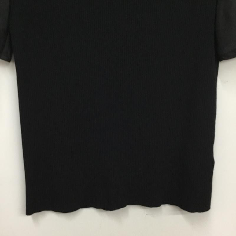 ロペピクニック ROPE  PICNIC カットソー 半袖 38 無地 黒 / ブラック / black レディース USED 古着 中古 10162454