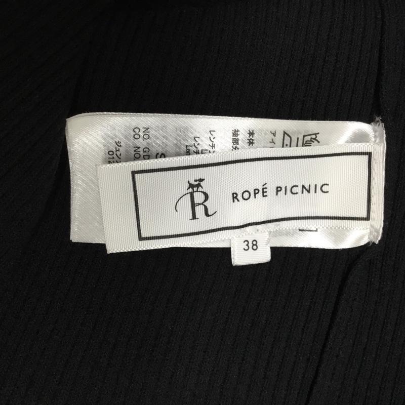 ロペピクニック ROPE  PICNIC カットソー 半袖 38 無地 黒 / ブラック / black レディース USED 古着 中古 10162454