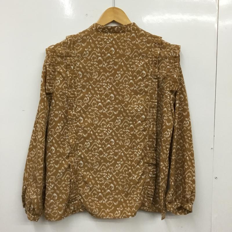 ルカ/レディラックルカ LUCA/LADY LUCK LUCA シャツ、ブラウス 長袖 総柄 茶 / ブラウン / brown レディース USED 古着 中古 10162455
