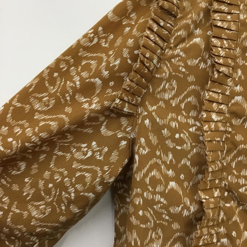 ルカ/レディラックルカ LUCA/LADY LUCK LUCA シャツ、ブラウス 長袖 総柄 茶 / ブラウン / brown レディース USED 古着 中古 10162455