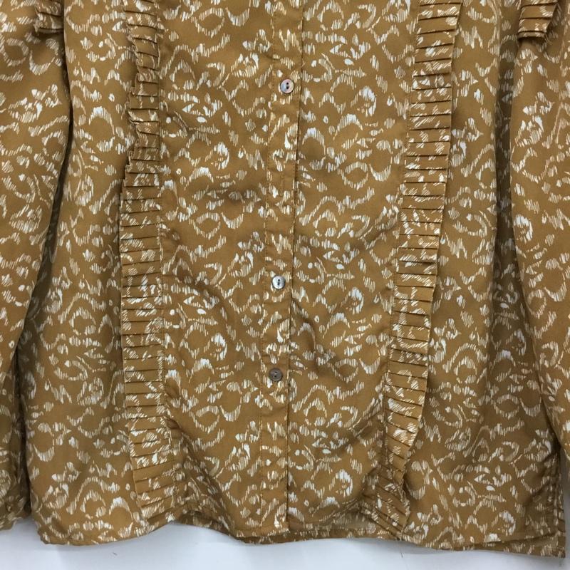 ルカ/レディラックルカ LUCA/LADY LUCK LUCA シャツ、ブラウス 長袖 総柄 茶 / ブラウン / brown レディース USED 古着 中古 10162455