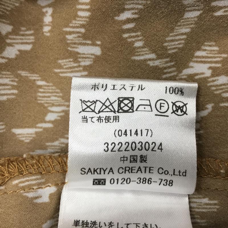 ルカ/レディラックルカ LUCA/LADY LUCK LUCA シャツ、ブラウス 長袖 総柄 茶 / ブラウン / brown レディース USED 古着 中古 10162455