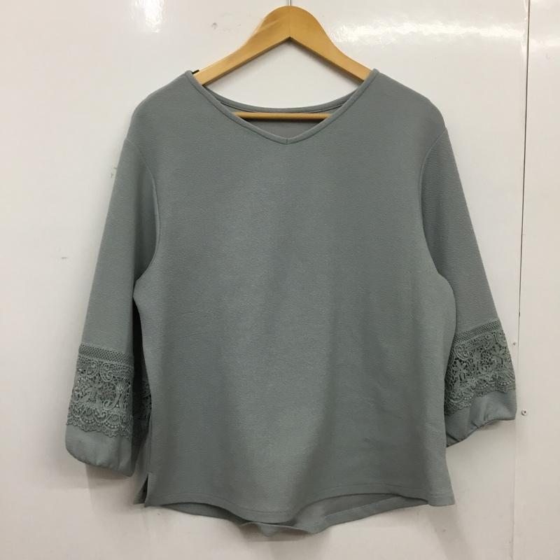 レプシィム LEPSIM カットソー 七分袖 L 無地 水色 / ライトブルー / レディース USED 古着 中古 10162458