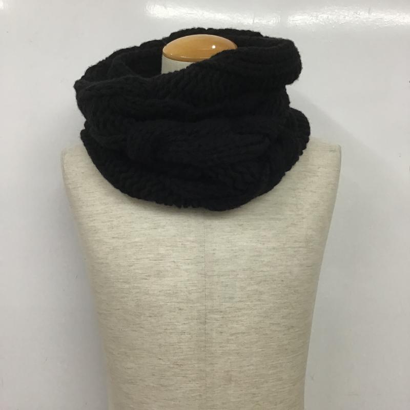 バルマン BALMAIN ファッション小物 ファッション小物 ケーブルニットスヌード  黒 / ブラック / black メンズ USED 古着 中古 10162460