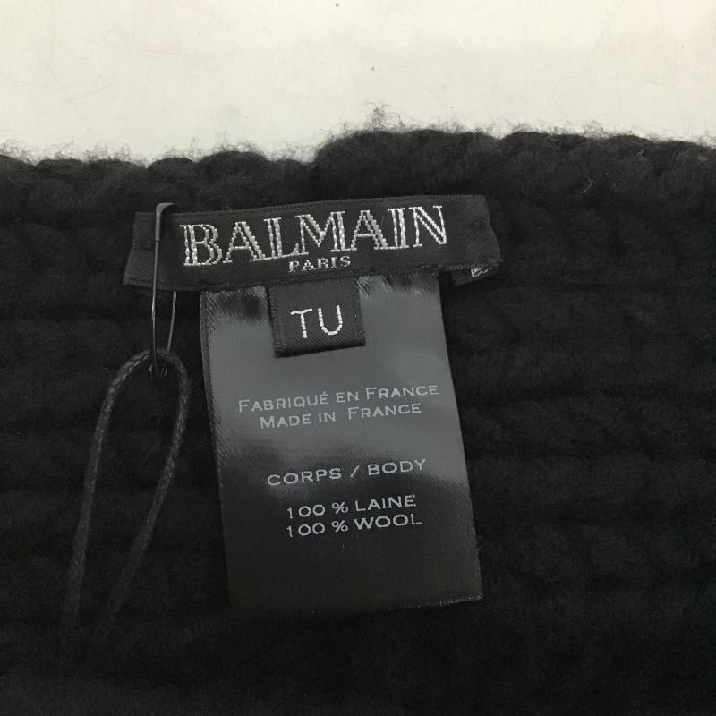 バルマン BALMAIN ファッション小物 ファッション小物 ケーブルニットスヌード  黒 / ブラック / black メンズ USED 古着 中古 10162460