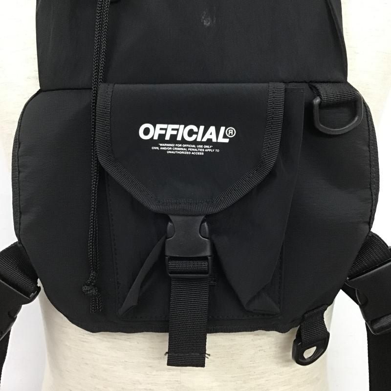 古着 USED ファッション小物 ファッション小物 official ベスト プルオーバー ロゴ、文字 黒 / ブラック / black メンズ USED 古着 中古 10162465