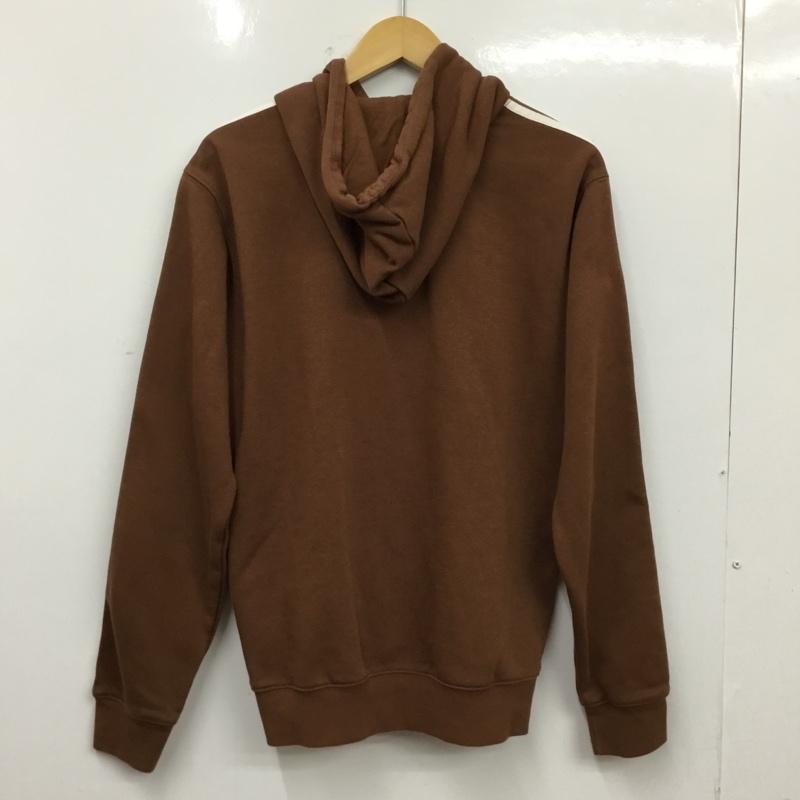 アディダス adidas パーカー 長袖 L 無地 茶 / ブラウン / brown レディース USED 古着 中古 10162466