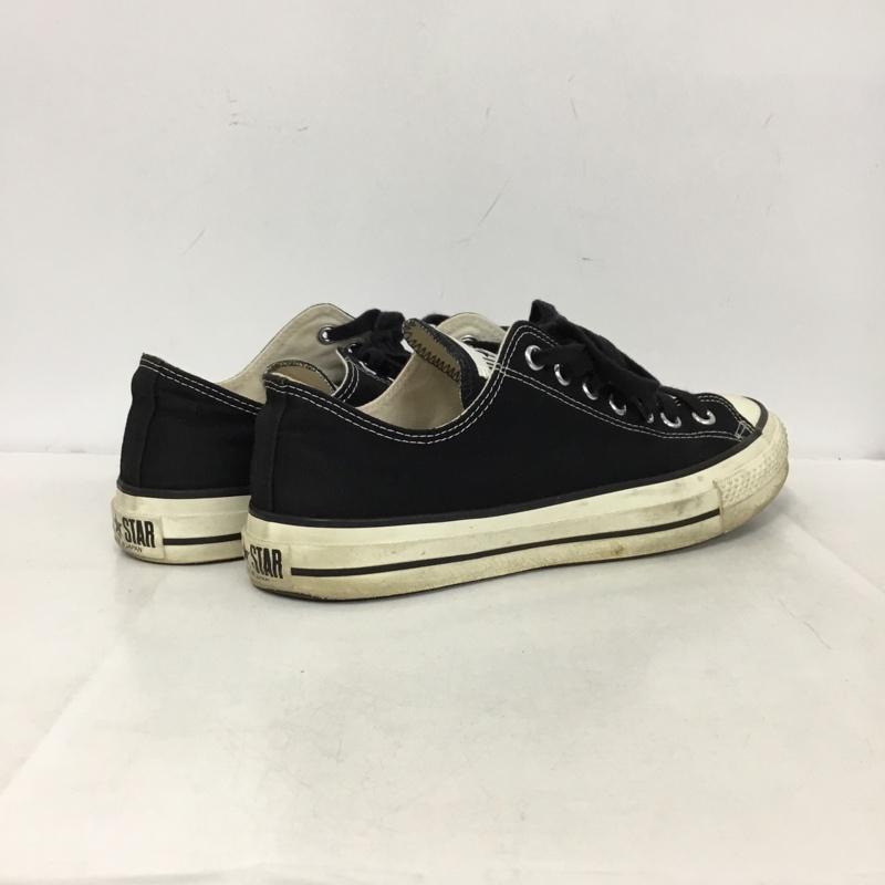 コンバース CONVERSE スニーカー スニーカー 7UH01 MADE IN JAPAN ローカット 9.5 箱有 US：9.5 ロゴ、文字 黒 / ブラック / black メンズ USED 古着 中古 10162469