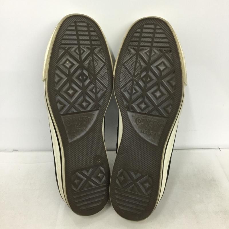 コンバース CONVERSE スニーカー スニーカー 7UH01 MADE IN JAPAN ローカット 9.5 箱有 US：9.5 ロゴ、文字 黒 / ブラック / black メンズ USED 古着 中古 10162469
