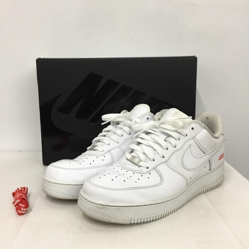 ナイキ NIKE スニーカー スニーカー CU9225-100 AIR FORCE 1 LOW SUPREME 28.5cm 箱有 28.5cm ロゴ、文字 白 / ホワイト / white メンズ USED 古着 中古 10162470
