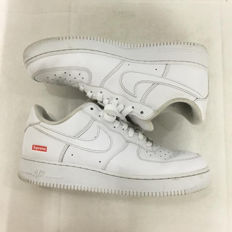 ナイキ NIKE スニーカー スニーカー CU9225-100 AIR FORCE 1 LOW SUPREME 28.5cm 箱有 28.5cm ロゴ、文字 白 / ホワイト / white メンズ USED 古着 中古 10162470