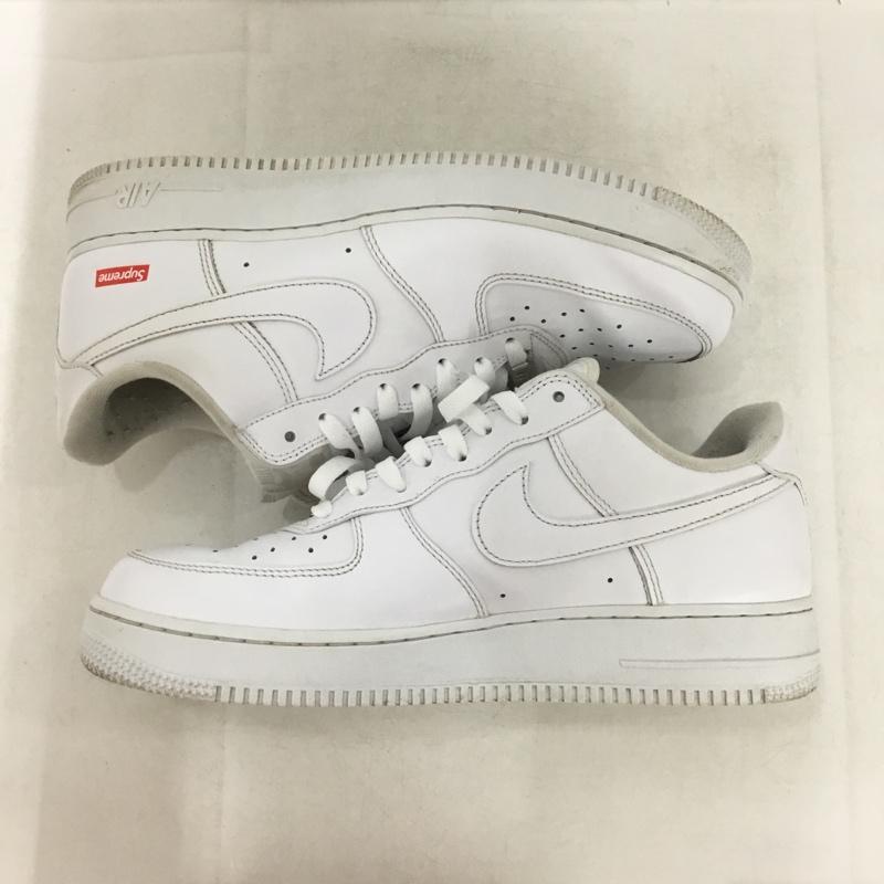 ナイキ NIKE スニーカー スニーカー CU9225-100 AIR FORCE 1 LOW SUPREME 28.5cm 箱有 28.5cm ロゴ、文字 白 / ホワイト / white メンズ USED 古着 中古 10162470