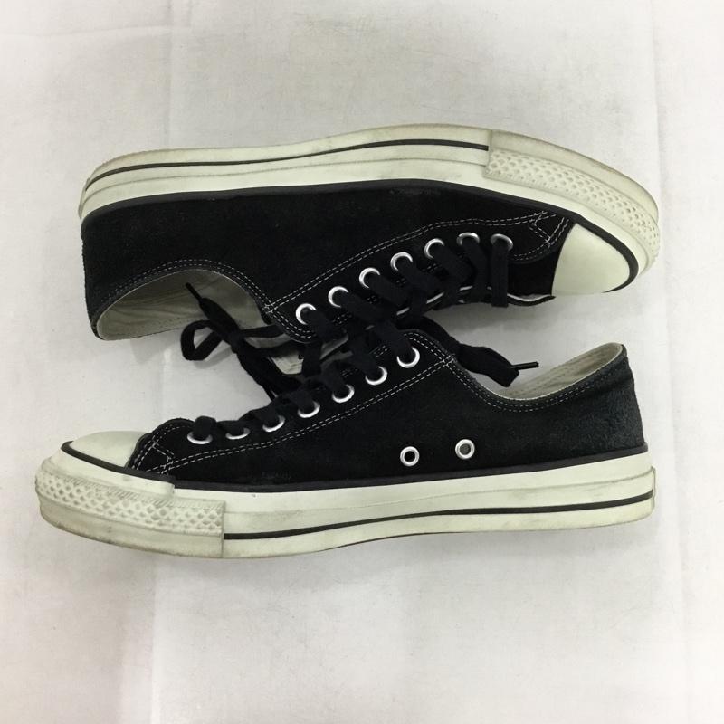 コンバース CONVERSE スニーカー スニーカー スエード 9.5 MADE IN JAPAN 箱有 US：9.5 ロゴ、文字 黒 / ブラック / black メンズ USED 古着 中古 10162471