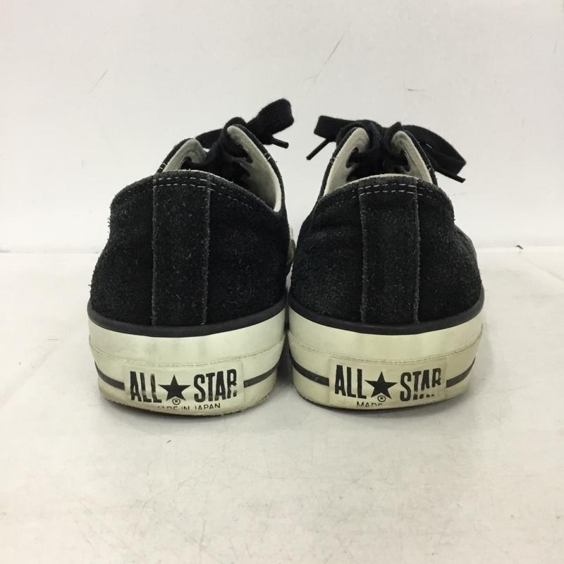 コンバース CONVERSE スニーカー スニーカー スエード 9.5 MADE IN JAPAN 箱有 US：9.5 ロゴ、文字 黒 / ブラック / black メンズ USED 古着 中古 10162471