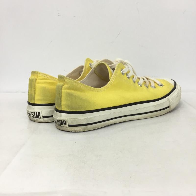 コンバース CONVERSE スニーカー スニーカー 8YH01 ローカット MADE IN JAPAN 9.5 箱有 US：9.5 ロゴ、文字 黄 / イエロー / yellow メンズ USED 古着 中古 10162474