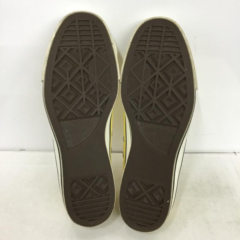 コンバース CONVERSE スニーカー スニーカー 8YH01 ローカット MADE IN JAPAN 9.5 箱有 US：9.5 ロゴ、文字 黄 / イエロー / yellow メンズ USED 古着 中古 10162474