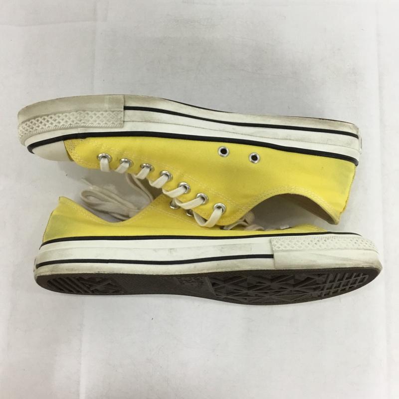 コンバース CONVERSE スニーカー スニーカー 8YH01 ローカット MADE IN JAPAN 9.5 箱有 US：9.5 ロゴ、文字 黄 / イエロー / yellow メンズ USED 古着 中古 10162474