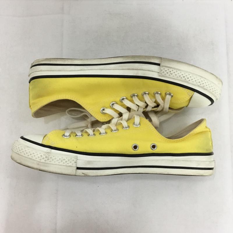 コンバース CONVERSE スニーカー スニーカー 8YH01 ローカット MADE IN JAPAN 9.5 箱有 US：9.5 ロゴ、文字 黄 / イエロー / yellow メンズ USED 古着 中古 10162474