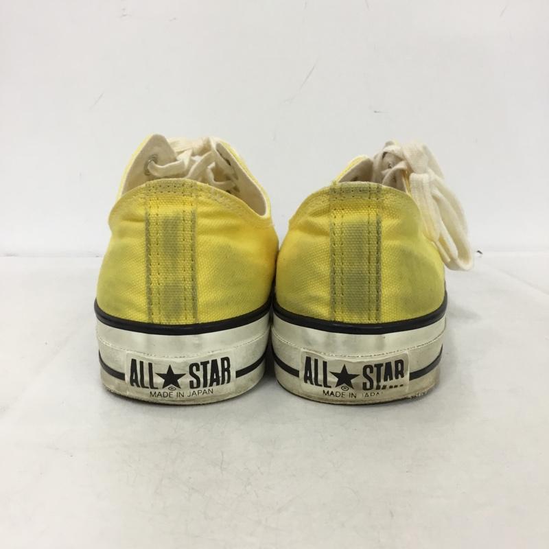 コンバース CONVERSE スニーカー スニーカー 8YH01 ローカット MADE IN JAPAN 9.5 箱有 US：9.5 ロゴ、文字 黄 / イエロー / yellow メンズ USED 古着 中古 10162474