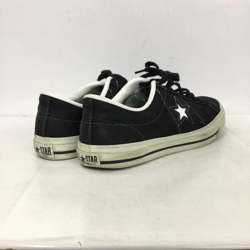 コンバース CONVERSE スニーカー スニーカー 8MHR スウェード ローカット 9.5 箱有 US：9.5 ロゴ、文字 黒 / ブラック / black メンズ USED 古着 中古 10162476