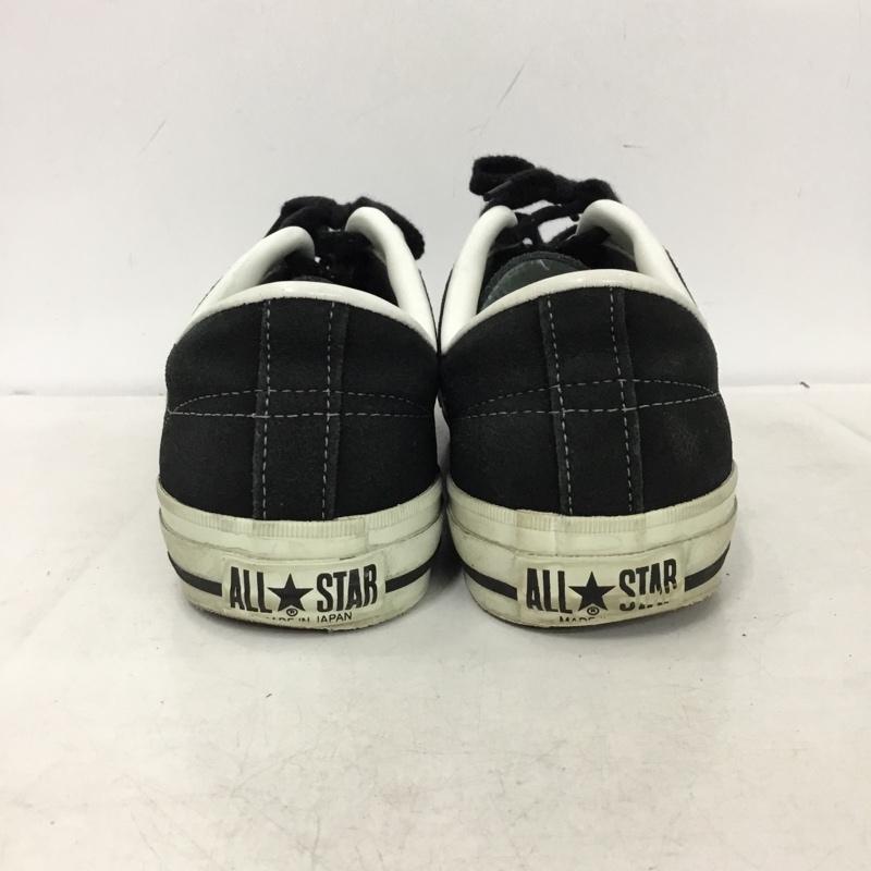 コンバース CONVERSE スニーカー スニーカー 8MHR スウェード ローカット 9.5 箱有 US：9.5 ロゴ、文字 黒 / ブラック / black メンズ USED 古着 中古 10162476