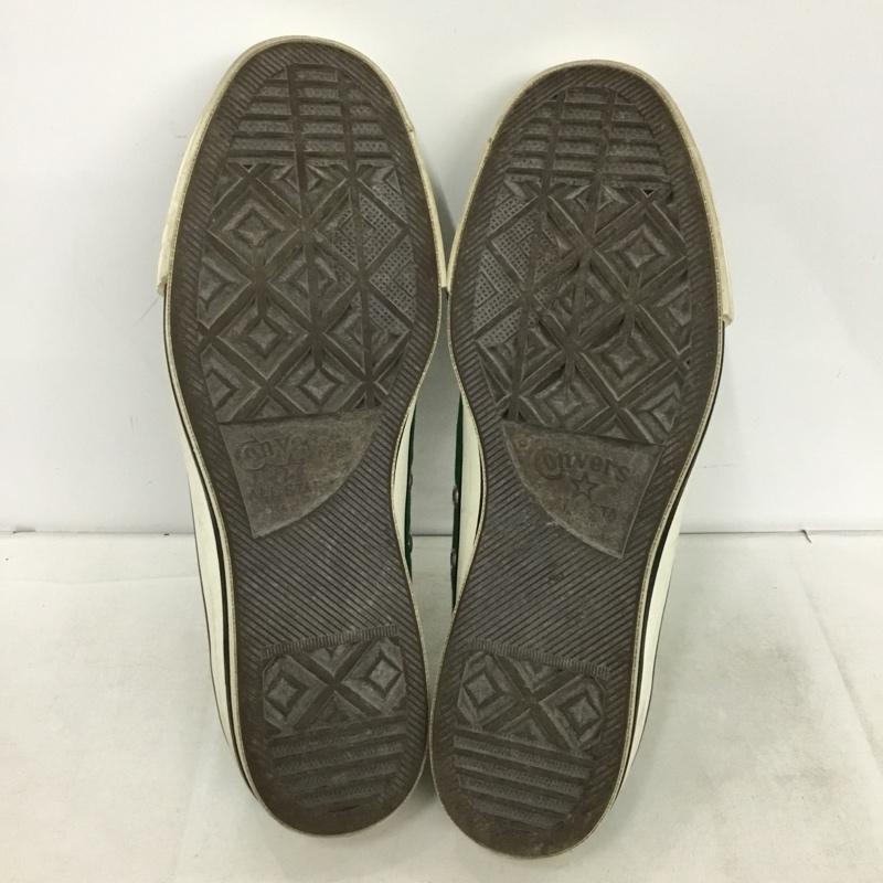 コンバース CONVERSE スニーカー スニーカー 9OH01 MADE IN JAPAN ALL STAR J OX 9.5 箱有 US：9.5 ロゴ、文字 緑 / グリーン / green X 白 / ホワイト / white メンズ USED 古着 中古 10162479