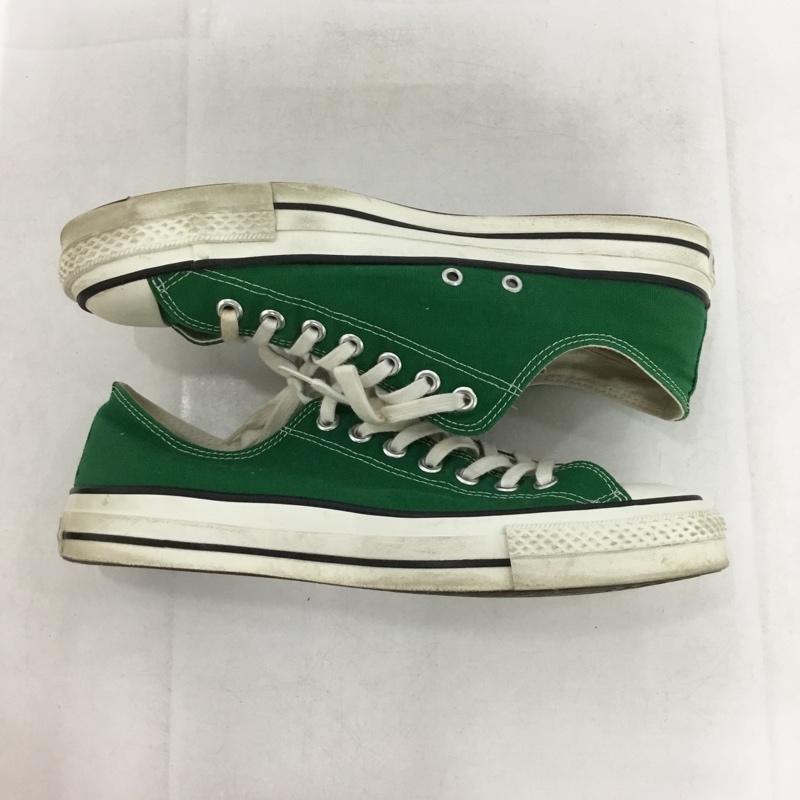 コンバース CONVERSE スニーカー スニーカー 9OH01 MADE IN JAPAN ALL STAR J OX 9.5 箱有 US：9.5 ロゴ、文字 緑 / グリーン / green X 白 / ホワイト / white メンズ USED 古着 中古 10162479