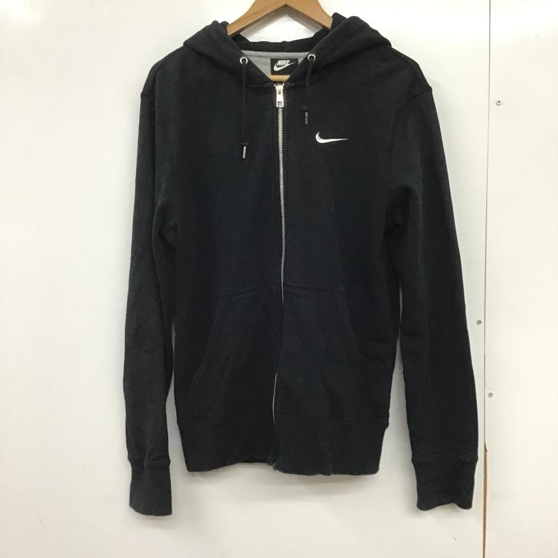 ナイキ NIKE パーカー 長袖 CZ4148-010 M ロゴ、文字 黒 / ブラック / black メンズ USED 古着 中古 10162480