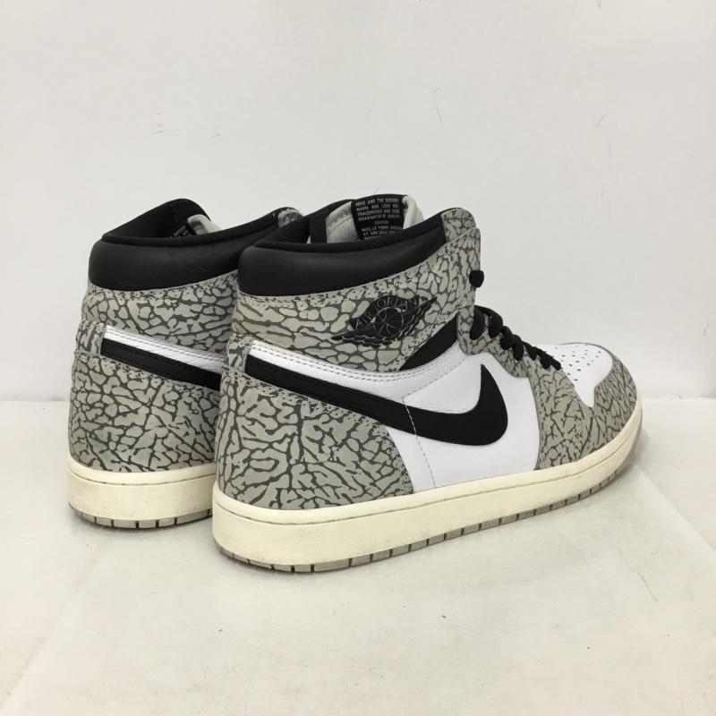 ナイキ NIKE スニーカー スニーカー DZ5485-052 AIR JORDAN 1 RETRO HIGH OG 28.5cm 箱有 28.5cm ロゴ、文字 白 / ホワイト / white X 黒 / ブラック / black X 灰 / グレー / gray メンズ USED 古着 中古 10162483
