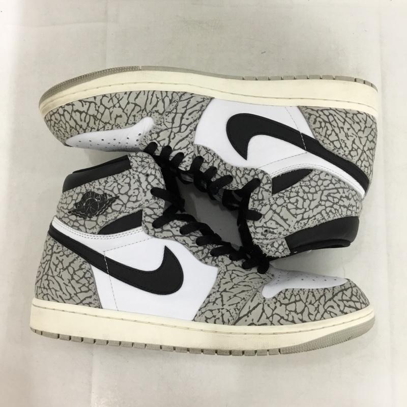 ナイキ NIKE スニーカー スニーカー DZ5485-052 AIR JORDAN 1 RETRO HIGH OG 28.5cm 箱有 28.5cm ロゴ、文字 白 / ホワイト / white X 黒 / ブラック / black X 灰 / グレー / gray メンズ USED 古着 中古 10162483