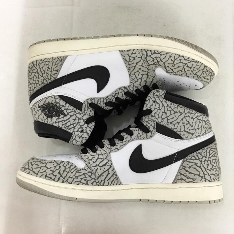 ナイキ NIKE スニーカー スニーカー DZ5485-052 AIR JORDAN 1 RETRO HIGH OG 28.5cm 箱有 28.5cm ロゴ、文字 白 / ホワイト / white X 黒 / ブラック / black X 灰 / グレー / gray メンズ USED 古着 中古 10162483