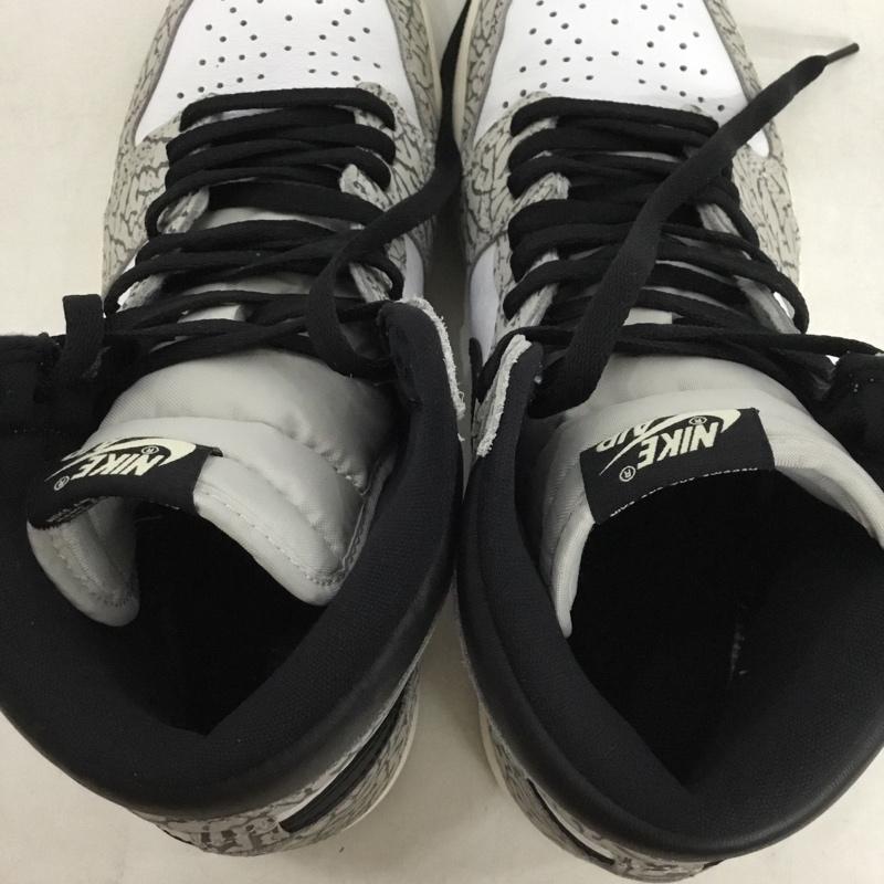 ナイキ NIKE スニーカー スニーカー DZ5485-052 AIR JORDAN 1 RETRO HIGH OG 28.5cm 箱有 28.5cm ロゴ、文字 白 / ホワイト / white X 黒 / ブラック / black X 灰 / グレー / gray メンズ USED 古着 中古 10162483