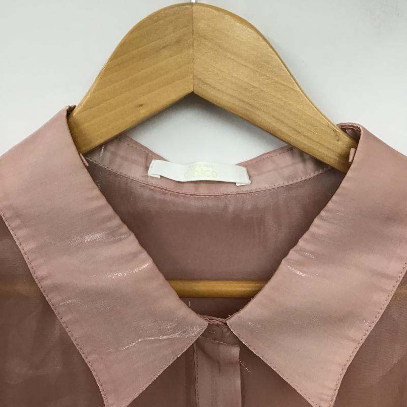 フーズフーチコ who s who Chico シャツ、ブラウス 長袖 シアーシャツ FREE 無地 桃 / ピンク / pink レディース USED 古着 中古 10162484