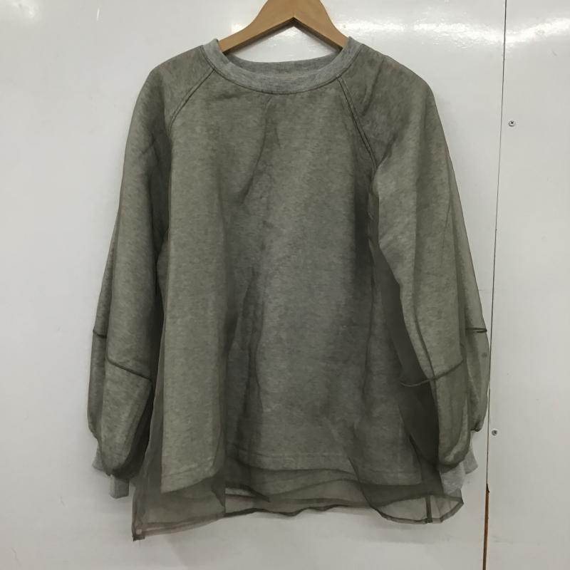 サマンサモスモス Samansa Mos2 トレーナー 長袖 FREE 無地 灰 / グレー / gray レディース USED 古着 中古 10162485