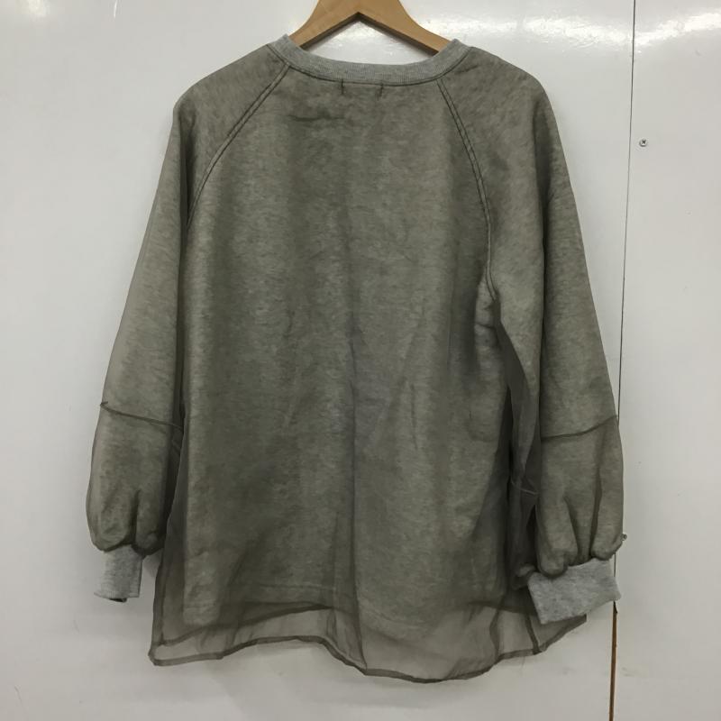 サマンサモスモス Samansa Mos2 トレーナー 長袖 FREE 無地 灰 / グレー / gray レディース USED 古着 中古 10162485