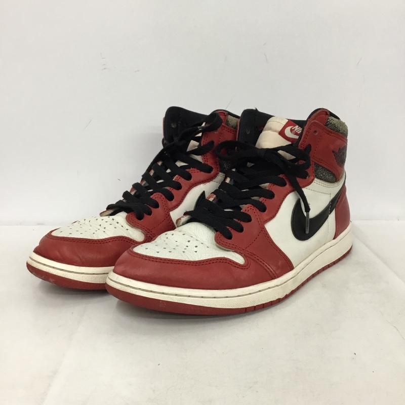 ナイキ NIKE スニーカー スニーカー DZ5485-612 AIR JORDAN 1 RETRO HIGH OG 28.5cm 28.5cm ロゴ、文字 黒 / ブラック / black X 白 / ホワイト / white X 赤 / レッド / red メンズ USED 古着 中古 10162487