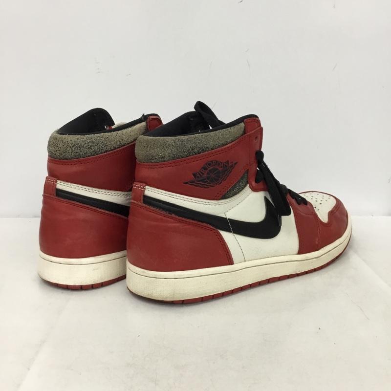 ナイキ NIKE スニーカー スニーカー DZ5485-612 AIR JORDAN 1 RETRO HIGH OG 28.5cm 28.5cm ロゴ、文字 黒 / ブラック / black X 白 / ホワイト / white X 赤 / レッド / red メンズ USED 古着 中古 10162487