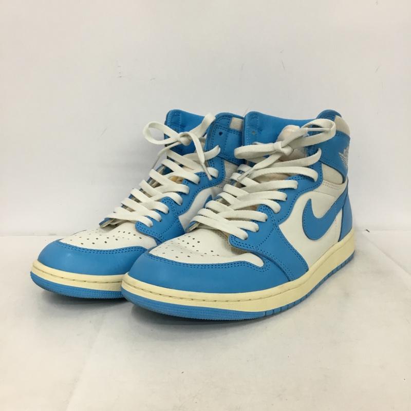ナイキ NIKE スニーカー スニーカー DZ5485-402 AIR JORDAN 1 RETRO HIGH OG 28.5cm 28.5cm ロゴ、文字 白 / ホワイト / white X 水色 / ライトブルー / メンズ USED 古着 中古 10162488