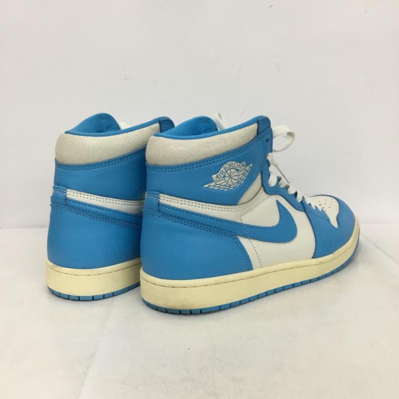 ナイキ NIKE スニーカー スニーカー DZ5485-402 AIR JORDAN 1 RETRO HIGH OG 28.5cm 28.5cm ロゴ、文字 白 / ホワイト / white X 水色 / ライトブルー / メンズ USED 古着 中古 10162488