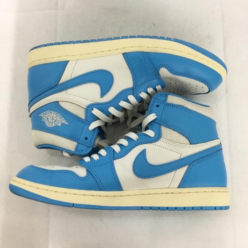 ナイキ NIKE スニーカー スニーカー DZ5485-402 AIR JORDAN 1 RETRO HIGH OG 28.5cm 28.5cm ロゴ、文字 白 / ホワイト / white X 水色 / ライトブルー / メンズ USED 古着 中古 10162488