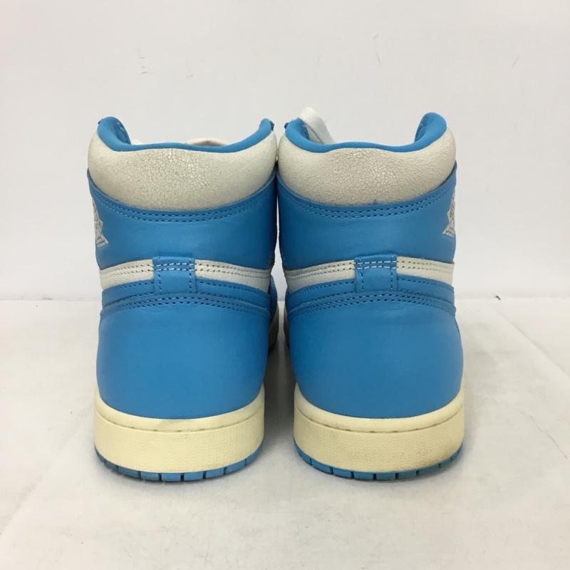 ナイキ NIKE スニーカー スニーカー DZ5485-402 AIR JORDAN 1 RETRO HIGH OG 28.5cm 28.5cm ロゴ、文字 白 / ホワイト / white X 水色 / ライトブルー / メンズ USED 古着 中古 10162488