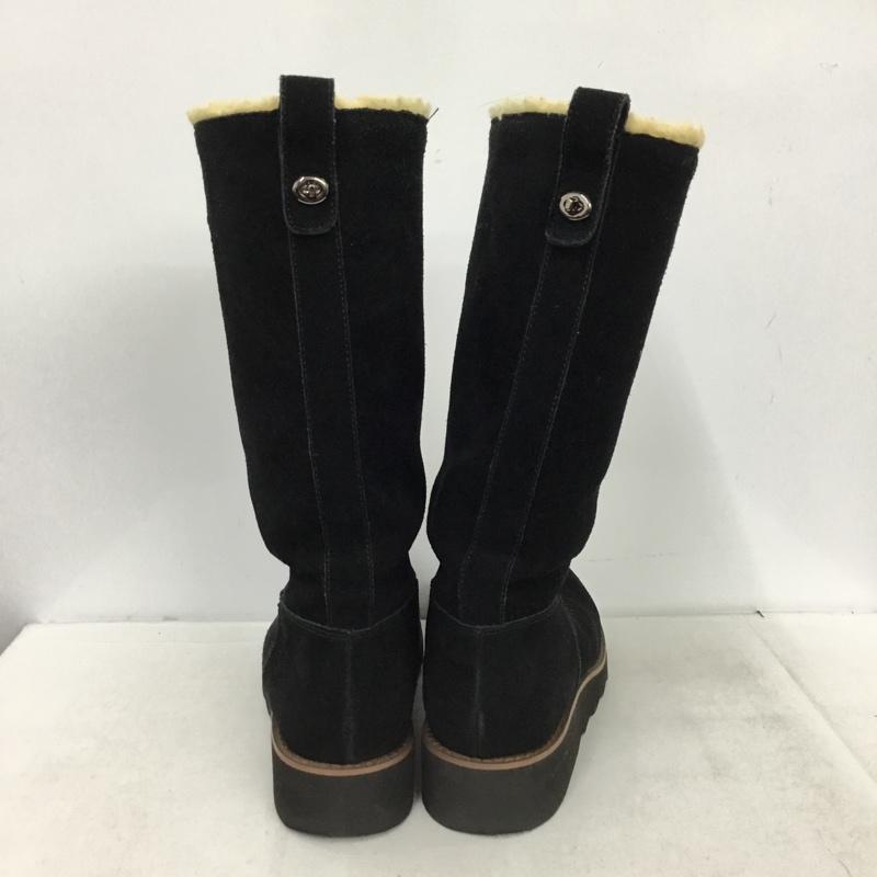 コーチ COACH ブーツ 一般 ボア EUR37 ロゴ、文字 黒 / ブラック / black レディース USED 古着 中古 10162493